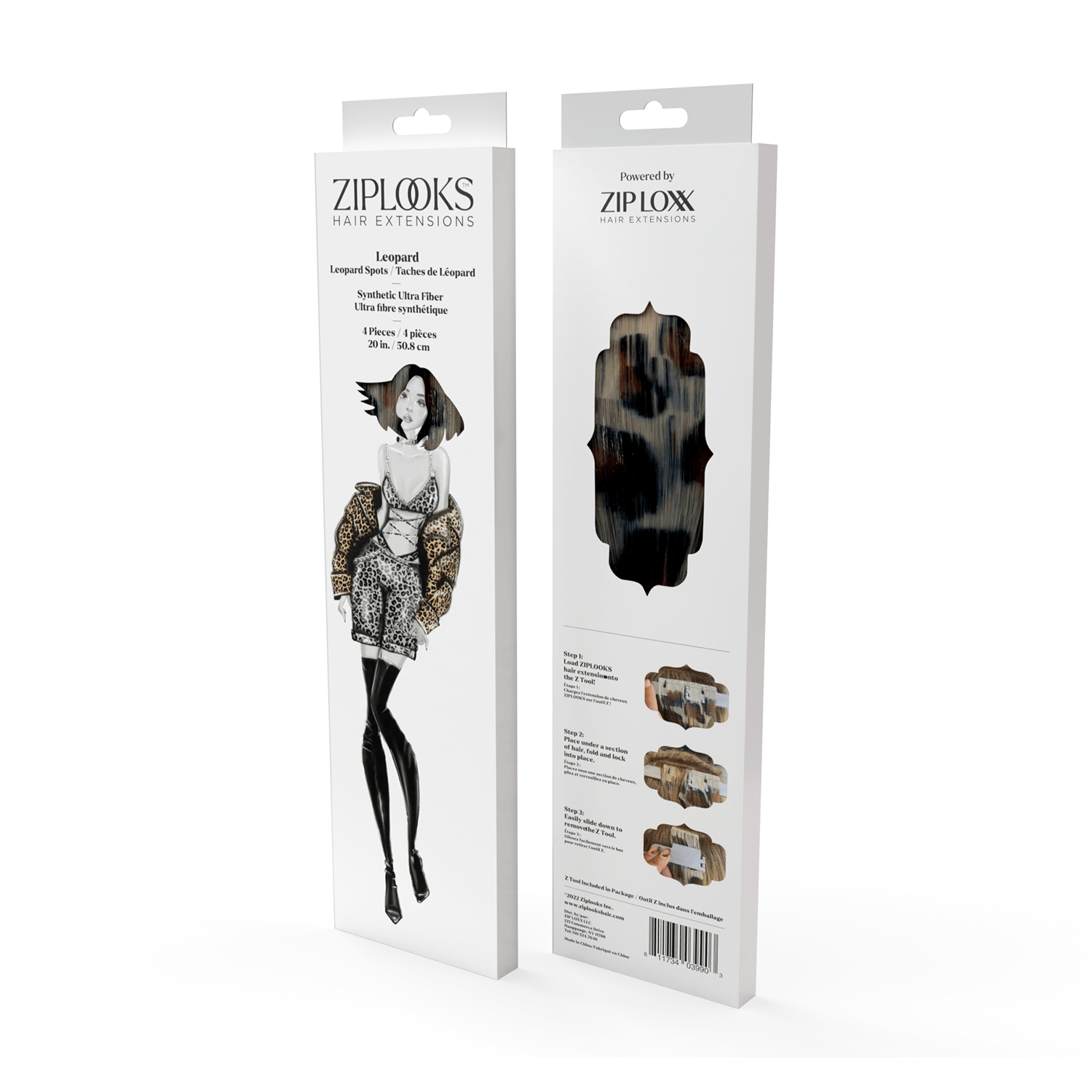 Leopard 20'' Ultra Fiber Hair Extensions
