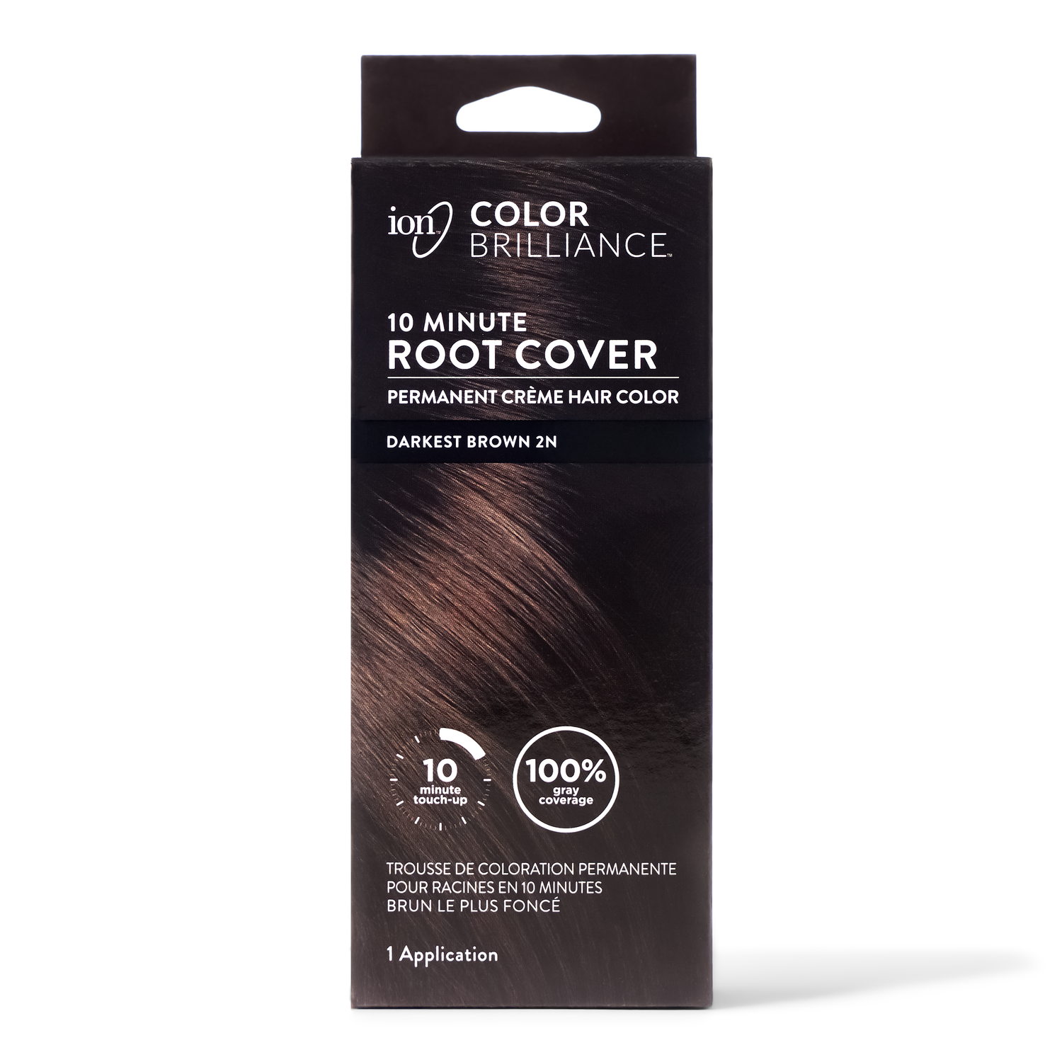 Darkest Brown 10 Minute Root Cover Permanent Creme Color