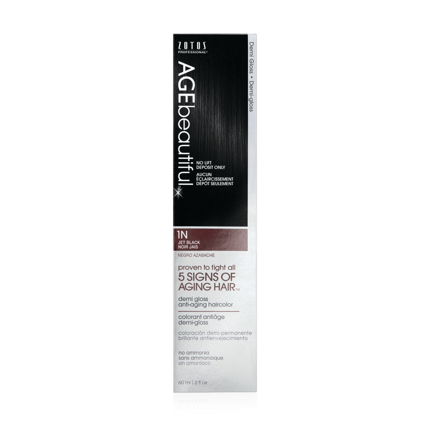1N Jet Black Permanent Liqui-Creme Hair Color